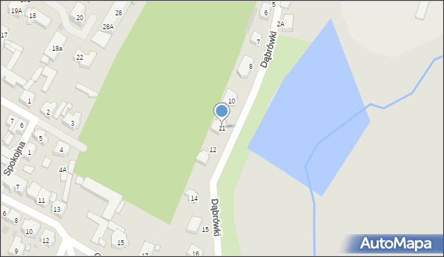 Trzebiatów, Dąbrówki, 11, mapa Trzebiatów