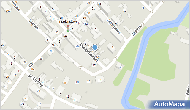 Trzebiatów, Daszyńskiego Ignacego, 9, mapa Trzebiatów