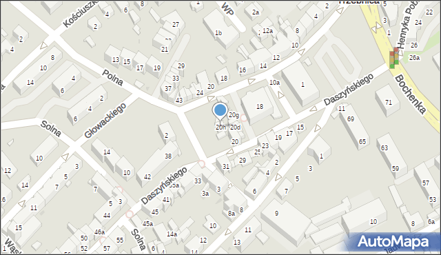 Trzebnica, Daszyńskiego Ignacego, 20h, mapa Trzebnica