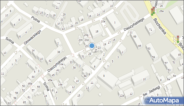 Trzebnica, Daszyńskiego Ignacego, 27a, mapa Trzebnica