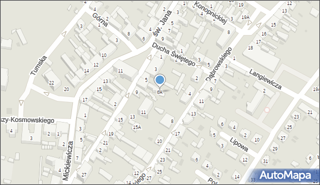 Trzemeszno, Dąbrowskiego Henryka, gen., 6A, mapa Trzemeszno