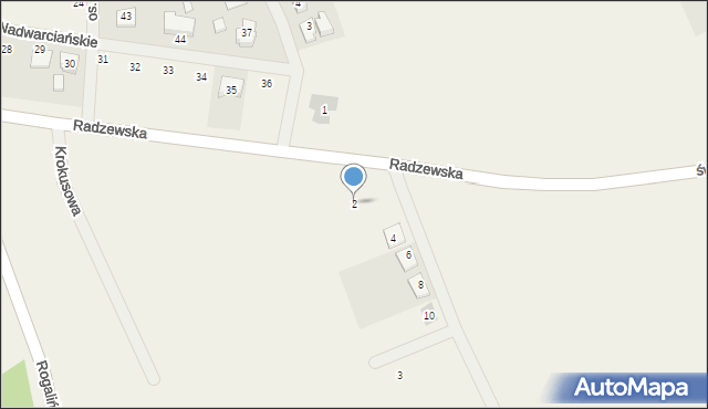 Trzykolne Młyny, Daliowa, 2, mapa Trzykolne Młyny