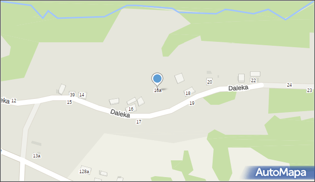 Tuchów, Daleka, 16a, mapa Tuchów