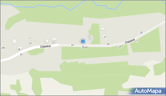 Tuchów, Daleka, 23, mapa Tuchów