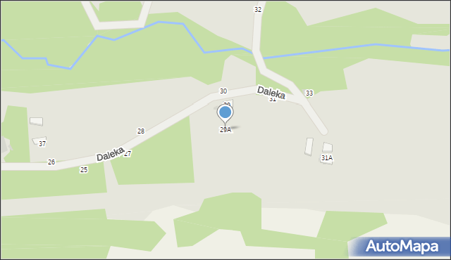 Tuchów, Daleka, 29A, mapa Tuchów