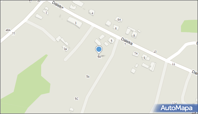 Tuchów, Daleka, 5A, mapa Tuchów