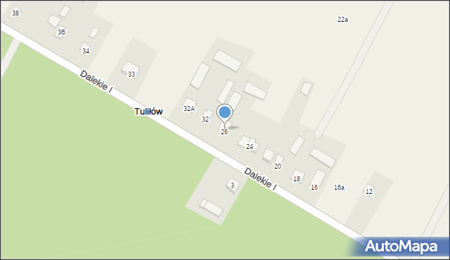 Tuliłów, Dalekie I, 28, mapa Tuliłów