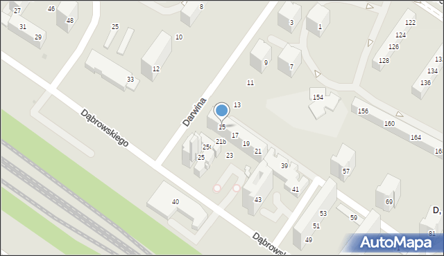 Tychy, Darwina Karola, 15, mapa Tychów