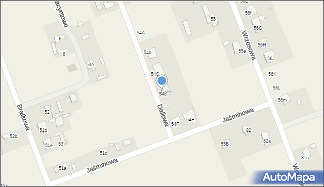 Tymienice, Daliowa, 2, mapa Tymienice