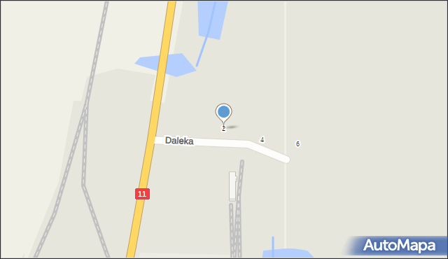 Ujście, Daleka, 2, mapa Ujście