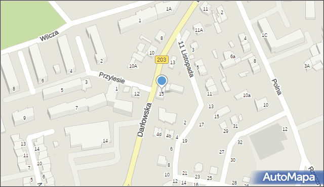 Ustka, Darłowska, 15, mapa Ustka