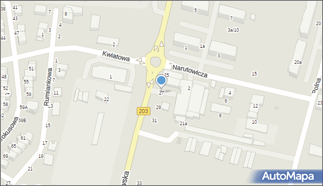 Ustka, Darłowska, 27, mapa Ustka