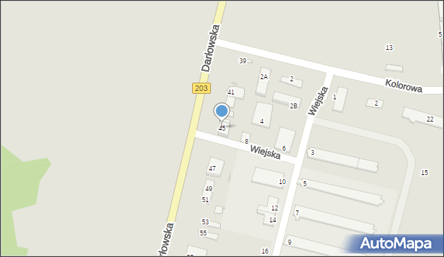 Ustka, Darłowska, 45, mapa Ustka