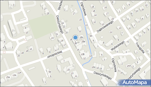 Ustroń, Daszyńskiego Ignacego, 16, mapa Ustroń
