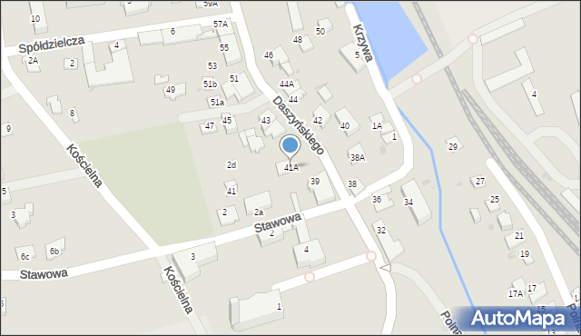 Ustroń, Daszyńskiego Ignacego, 41A, mapa Ustroń