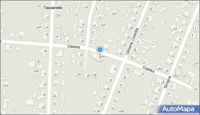 Wągrowiec, Daleka, 10, mapa Wągrowiec