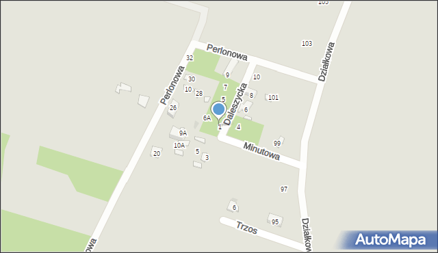 Warszawa, Daleszycka, 1, mapa Warszawy