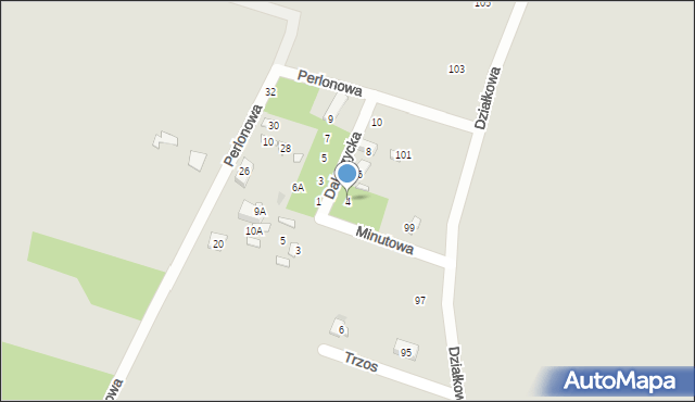 Warszawa, Daleszycka, 4, mapa Warszawy