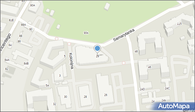 Warszawa, Dalanowska, 29, mapa Warszawy