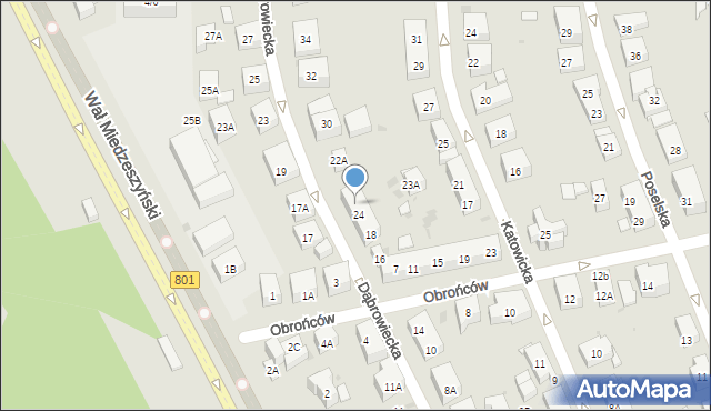 Warszawa, Dąbrowiecka, 26, mapa Warszawy