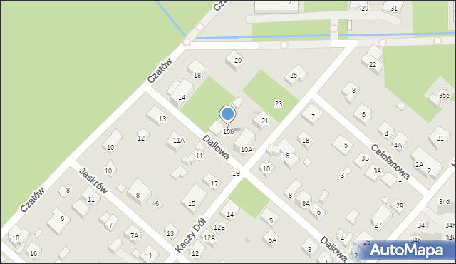 Warszawa, Daliowa, 10b, mapa Warszawy