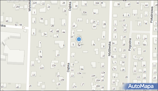 Wejherowo, Dąbka, płk., 5a, mapa Wejherowo