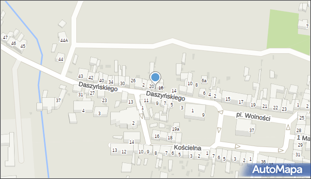 Wiązów, Daszyńskiego Ignacego, 18, mapa Wiązów