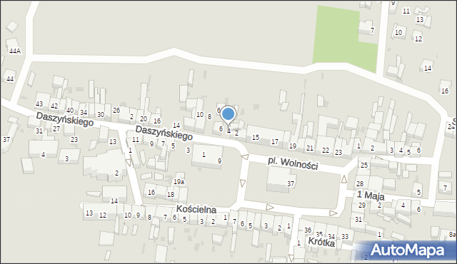 Wiązów, Daszyńskiego Ignacego, 4, mapa Wiązów