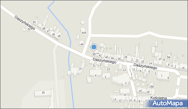 Wiązów, Daszyńskiego Ignacego, 43, mapa Wiązów