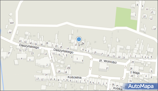 Wiązów, Daszyńskiego Ignacego, 8, mapa Wiązów