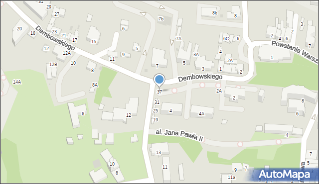 Wieliczka, Daniłowicza Jana Mikołaja, 37, mapa Wieliczka