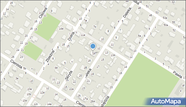 Włocławek, Daleka, 14c, mapa Włocławka