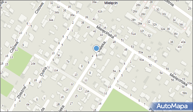 Włocławek, Daleka, 5, mapa Włocławka