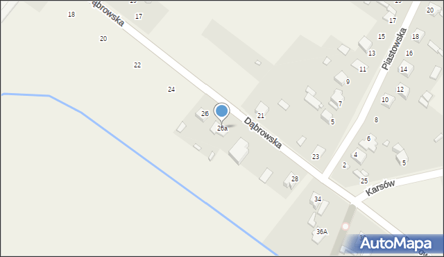 Wojkowice Kościelne, Dąbrowska, 26a, mapa Wojkowice Kościelne