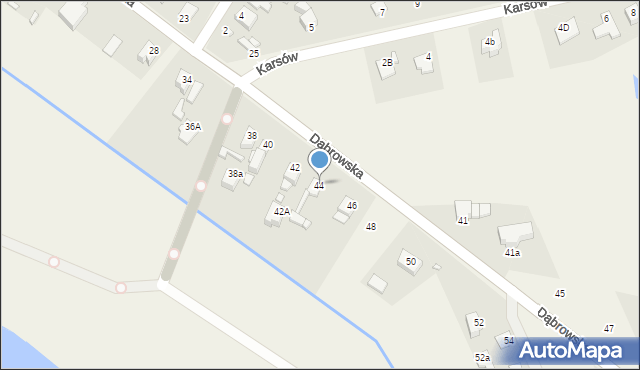 Wojkowice Kościelne, Dąbrowska, 44, mapa Wojkowice Kościelne