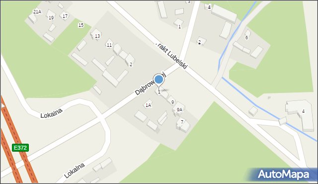 Wola Ducka, Dąbrowskiej Marii, 1, mapa Wola Ducka