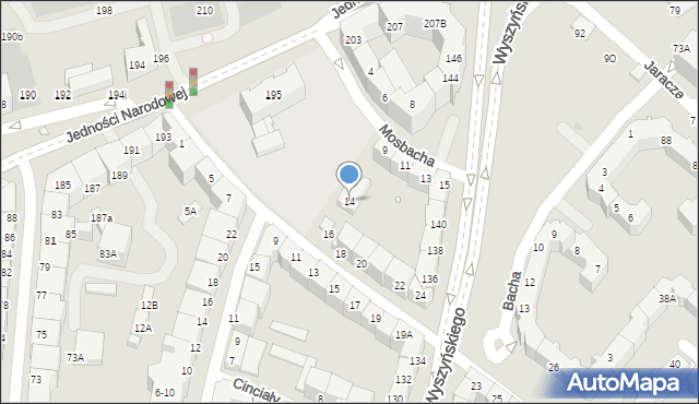 Wrocław, Damrota Konstantego, ks., 14, mapa Wrocławia