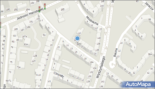 Wrocław, Damrota Konstantego, ks., 18, mapa Wrocławia