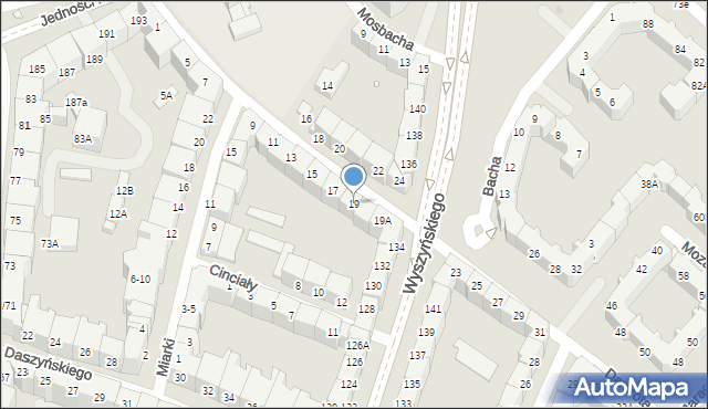 Wrocław, Damrota Konstantego, ks., 19, mapa Wrocławia