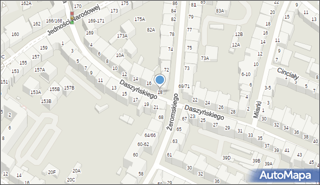 Wrocław, Daszyńskiego Ignacego, 18, mapa Wrocławia
