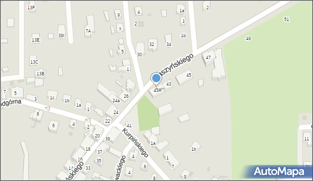 Wschowa, Daszyńskiego, 43A, mapa Wschowa