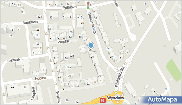 Wyszków, Daszyńskiego Ignacego, 33, mapa Wyszków