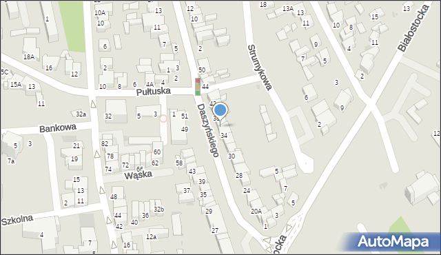 Wyszków, Daszyńskiego Ignacego, 36, mapa Wyszków