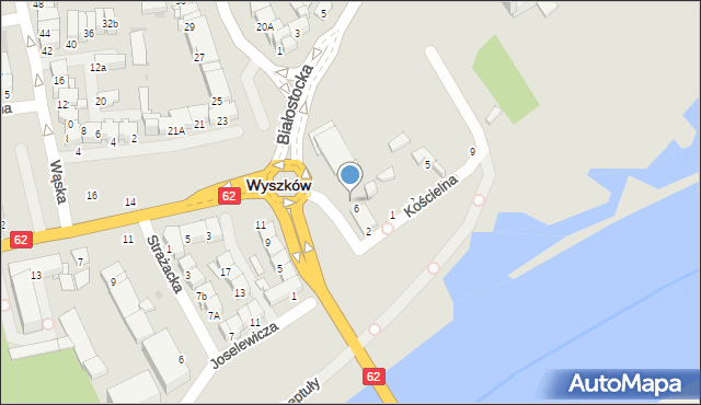 Wyszków, Daszyńskiego Ignacego, 6, mapa Wyszków