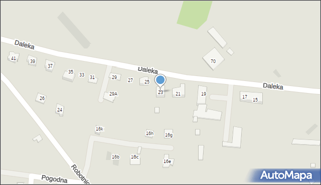 Ząbkowice Śląskie, Daleka, 23, mapa Ząbkowice Śląskie