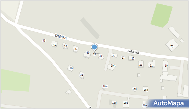 Ząbkowice Śląskie, Daleka, 33, mapa Ząbkowice Śląskie