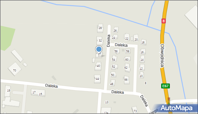 Ząbkowice Śląskie, Daleka, 38, mapa Ząbkowice Śląskie