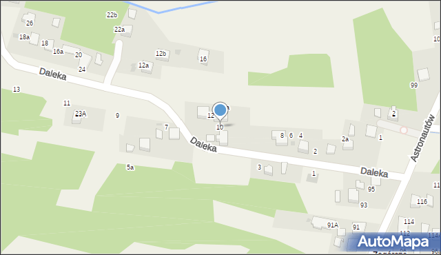 Żarki, Daleka, 10, mapa Żarki