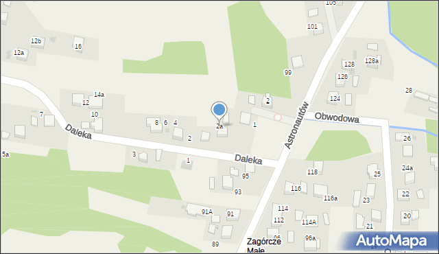Żarki, Daleka, 2a, mapa Żarki