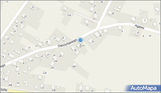 Żarki, Daszyńskiego Ignacego, 22, mapa Żarki
